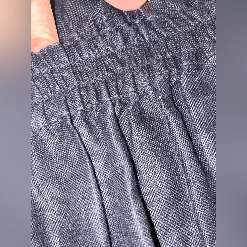 CHANEL Archival 06P Black Linen Cinched Waist Safari Blouse
